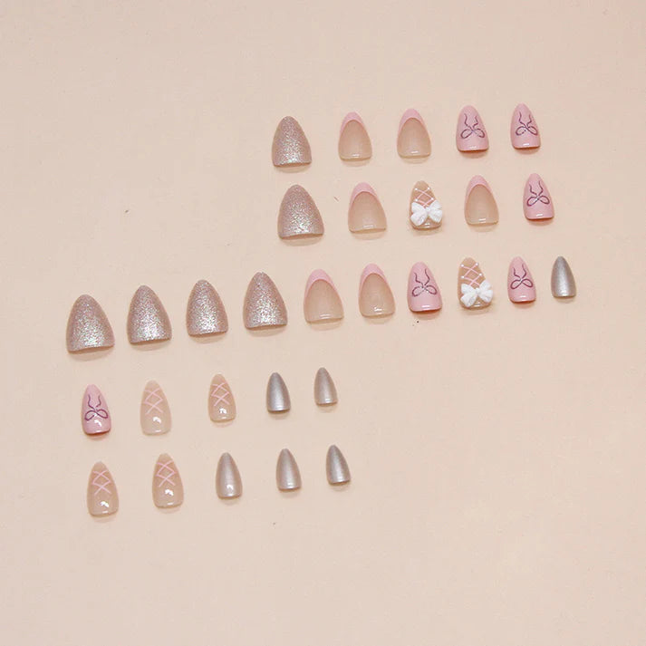 N- 258- Pastel pink bow