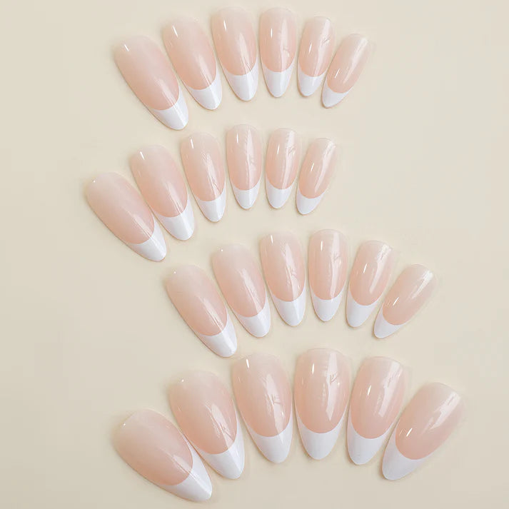 N-218 - Light Peach & White